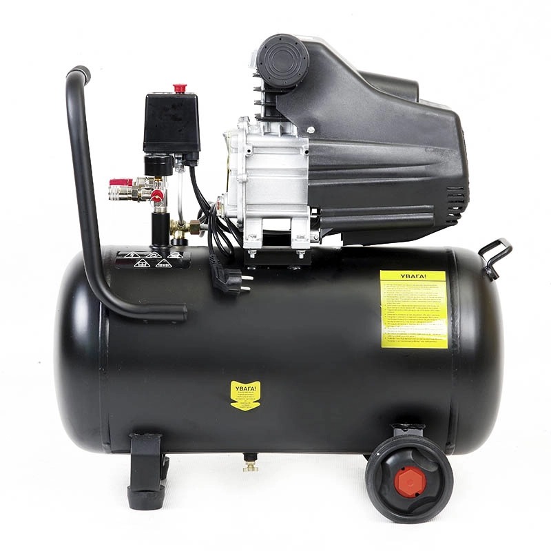 Компресор APRO OFD-50 50 л, 1.5кВт, 8 бар, 205л/хв, 2 крана, одноциліндровий + олія 0,2 л