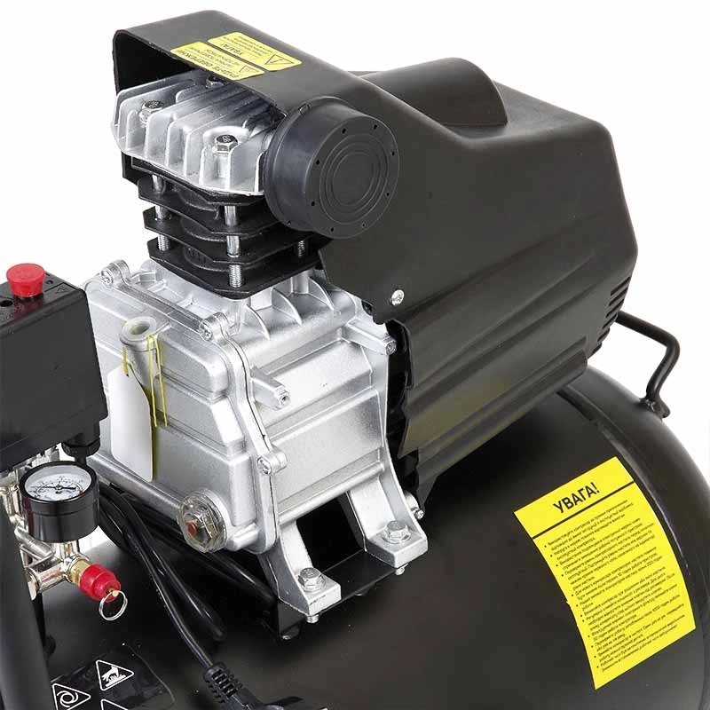 Компресор APRO OFD-50 50 л, 1.5кВт, 8 бар, 205л/хв, 2 крана, одноциліндровий + олія 0,2 л