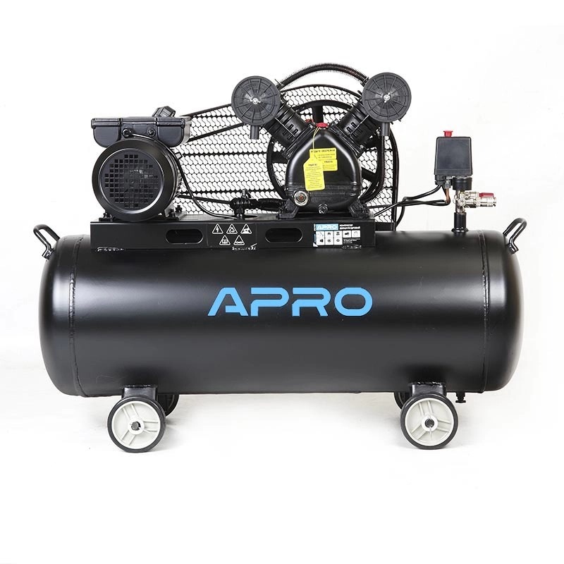 Компрессор APRO OFBD-100 100 л, 2.2кВт, 8 бар, 402л/мин, 2 крана, двухцилиндровый, ременной + масло 0,5 л