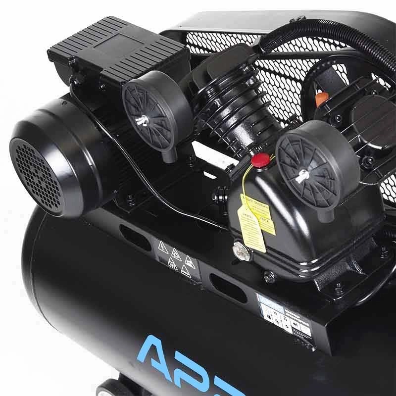 Компрессор APRO OFBD-100 100 л, 2.2кВт, 8 бар, 402л/мин, 2 крана, двухцилиндровый, ременной + масло 0,5 л