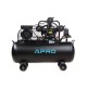 Компрессор APRO OFBD-100 100 л, 3.0кВт, 8 бар, 530л/мин, 2 крана, трёхцилиндровый, ременной + масло 0,8 л