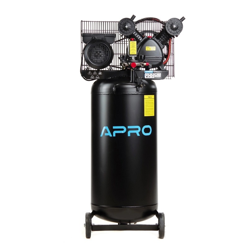 Компрессор APRO OFBD-100V 100 л, 2.2кВт, 8 бар, 402л/мин, 2 крана, двухцилиндровый, ременной + масло 0,5 л