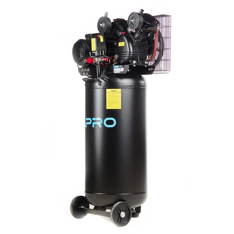 Компрессор APRO OFBD-100V 100 л, 2.2кВт, 8 бар, 402л/мин, 2 крана, двухцилиндровый, ременной + масло 0,5 л