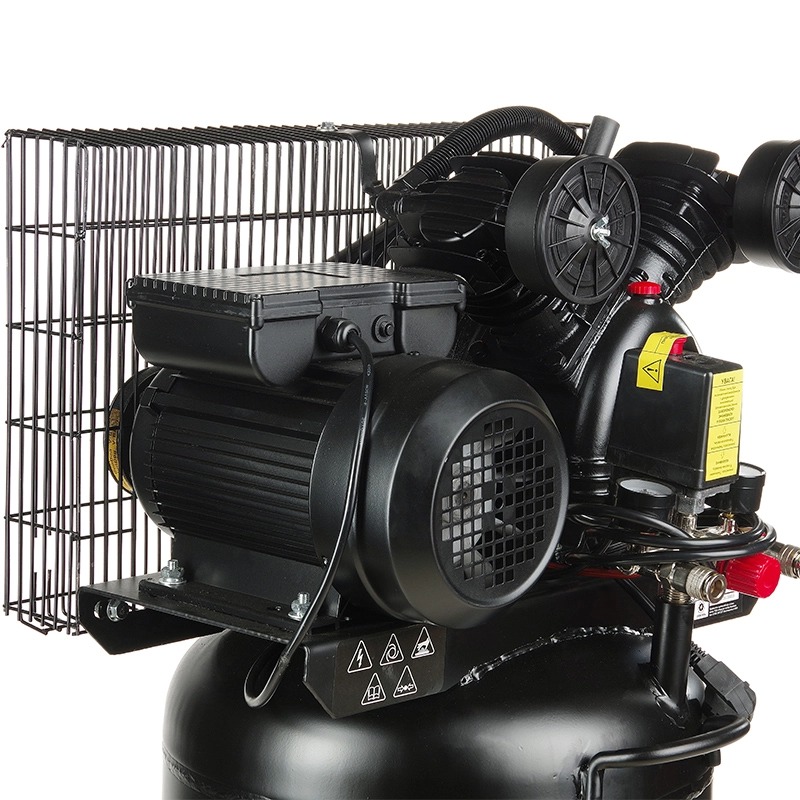 Компрессор APRO OFBD-100V 100 л, 2.2кВт, 8 бар, 402л/мин, 2 крана, двухцилиндровый, ременной + масло 0,5 л