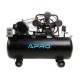 Компрессор APRO OFBD-200X 200 л, 7.5кВт, 8 бар, 1050л/мин, 2 крана, трёхцилиндровый, ременной + масло 1л