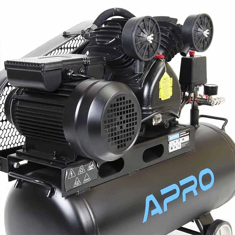 Компрессор APRO OFBD-50 50 л, 2.2кВт, 8 бар, 402л/мин, 2 крана, двухцилиндровый, ременной + масло 0,5 л