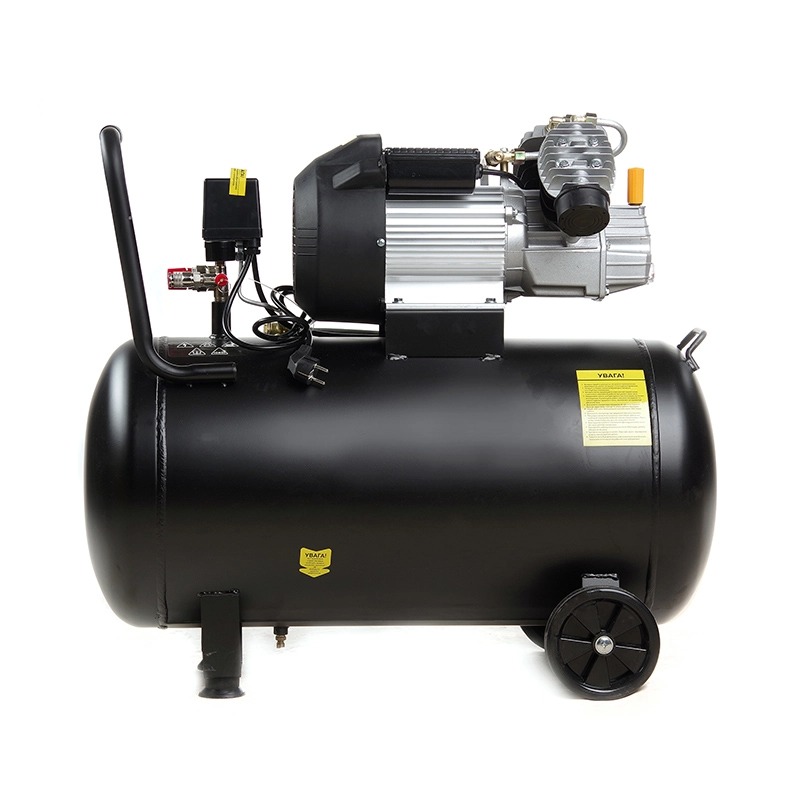 Компрессор APRO OFD-100MX 100 л, 2.8кВт, 8 бар, 430л/мин, 2 крана, двухцилиндровый + масло 0,2 л