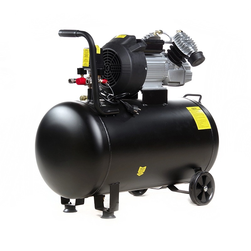 Компрессор APRO OFD-100MX 100 л, 2.8кВт, 8 бар, 430л/мин, 2 крана, двухцилиндровый + масло 0,2 л