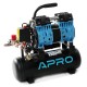 Компрессор APRO OFE-9 9 л, 0.6кВт, 8 бар, 152л/мин, кран + штуцер, двухцилиндровый