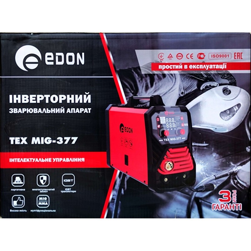 Зварювальний напівавтомат Edon TEX MIG-337