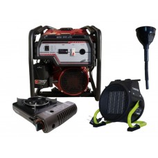 Бензиновий генератор EF Power YH3600-IV 3,0 кВт + газова плита та тепловентилятор