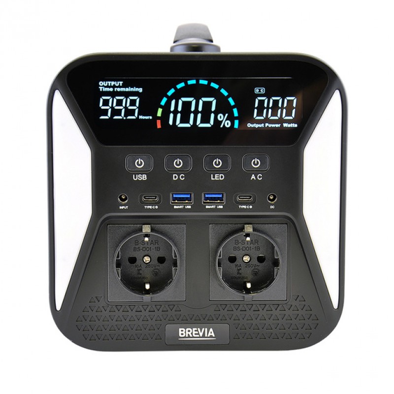 Портативна зарядна станція Brevia 1000W LifePo4